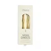 Éluwa Studio Ikome Thick Tapered Twist Candle, 3 Pack In Ivory