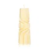 Éluwa Studio Kange Spiral Column Swirl Candle In Ivory
