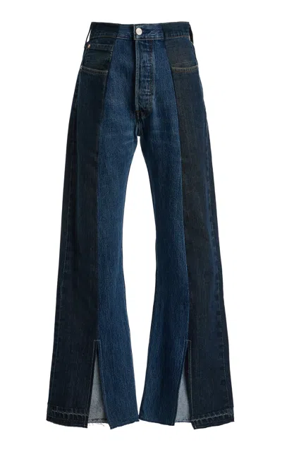 E.l.v Denim E.l.v. Denim Arcola High-rise Wide-leg Jeans In Blue