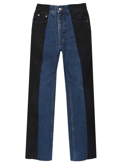E.l.v Denim Chic Flared Jeans Multicolor In Blue