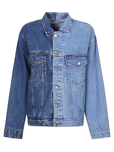 E.l.v Denim E.l.v. Denim Denim Cotton Jacket In Blue