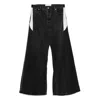 E.l.v Denim E. L.v. Denim Panelled-embellished Jeans In Black