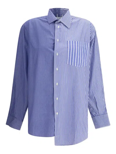 E.l.v Denim E. L.v. Denim Striped Diana Shirt In Blue