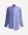 E.l.v Denim E. L.v. Denim Striped Diana Shirt In Blue
