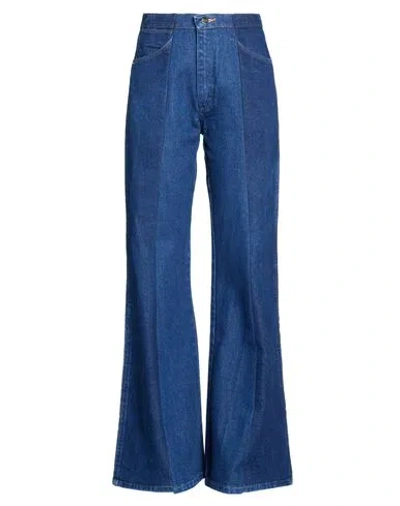 E.l.v Denim E. L.v. Denim Woman Jeans Blue Size 27 Cotton