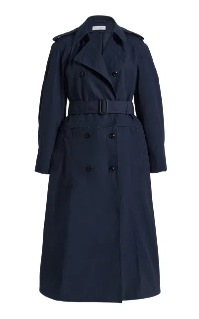 E.l.v Denim E.l.v. Denim Hackney Modular Trench In Blue