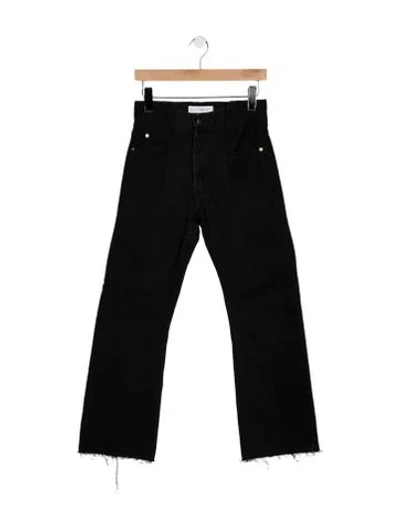 Pre-owned E.l.v Denim High-rise Flared Jeans In Black