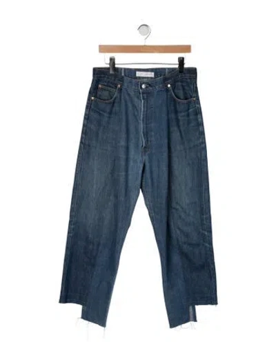 Pre-owned E.l.v Denim High-rise Wide Leg Jeans In Blue