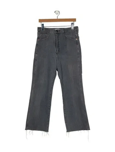 Pre-owned E.l.v Denim High-rise Wide Leg Jeans In Gray