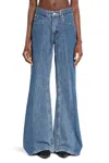 E.l.v Denim Odette Flared Jeans In Light Blue In Blue