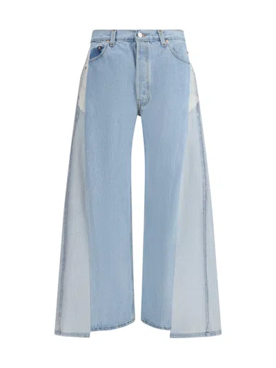 E.l.v Denim Light Blue Loose Low Rise Jeans