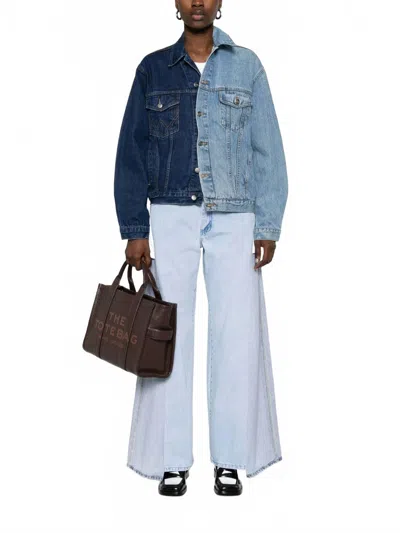 E.l.v Denim Maya Wide Leg Jean In Light Blue