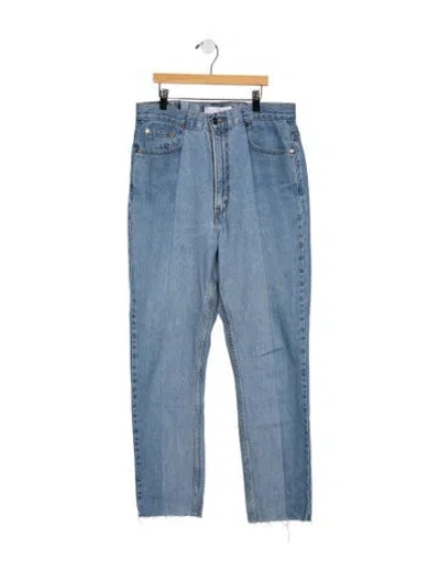 Pre-owned E.l.v Denim Mid-rise Straight Leg Jeans In Blue