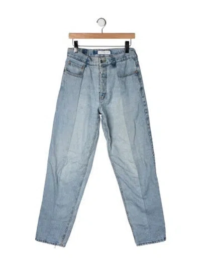 Pre-owned E.l.v Denim Mid-rise Straight Leg Jeans In Blue