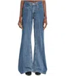 E.l.v Denim Odette Flared Jeans In Light Blue In Blue