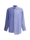 E.l.v Denim E. L.v. Denim Striped Diana Shirt In Blue