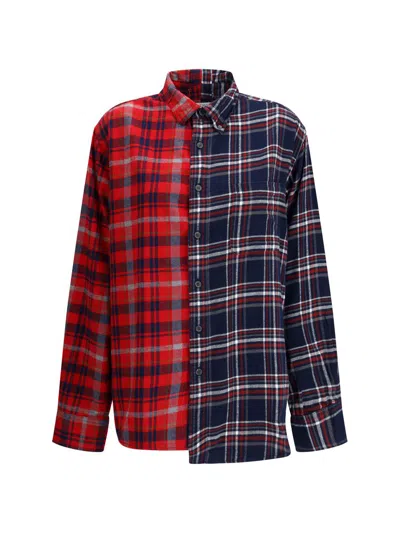 E.l.v Denim E.l.v. Denim Shirts In Red