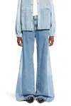 E.l.v Denim Panelled Wide-leg Jeans In Blue