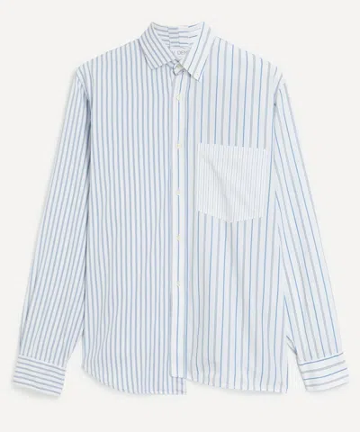 E.l.v Denim E.l.v. Denim Women's Mina Stripe Poplin Shirt In Blue