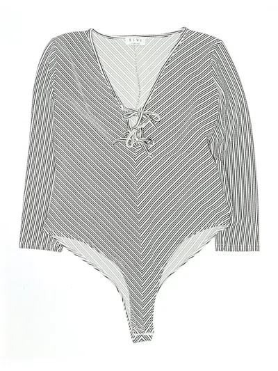 Pre-owned Elvi Bodysuit In Gray