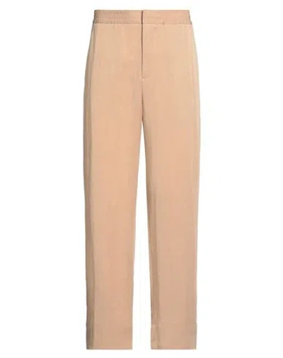 Elvine Man Pants Khaki Size 36 Polyester In Beige