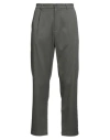 Elvine Man Pants Military Green Size 32 Polyester, Viscose In Gray