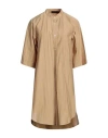 Elvine Woman Short Dress Camel Size S Polyester In Beige