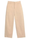 Elvine Woman Pants Beige Size 27 Cotton, Tencel, Elastane