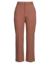 Elvine Woman Pants Brown Size 4 Cotton In Brown