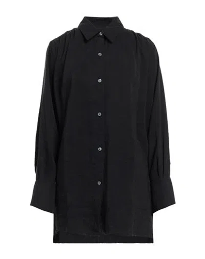 Elvine Woman Shirt Black Size S Modal, Polyester