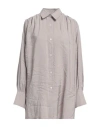 Elvine Woman Shirt Light Grey Size M Modal, Polyester