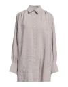 Elvine Woman Shirt Light Grey Size S Modal, Polyester