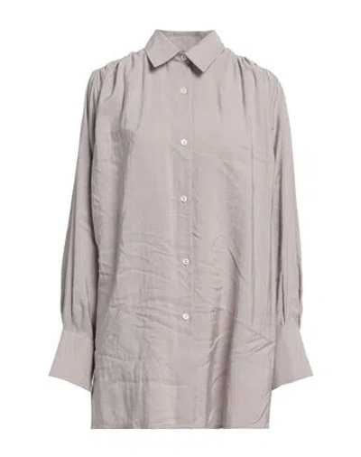 Elvine Woman Shirt Light Grey Size M Modal, Polyester