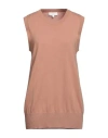 Elvine Woman Sweater Light Brown Size S Wool In Beige