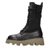 Elvio Zanon Boots Black In Nero Neri E Grigi