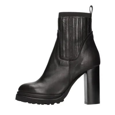 Elvio Zanon Boots Black In Nero Neri E Grigi