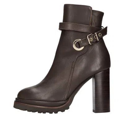 Elvio Zanon Boots Brown In Marrone Marroni