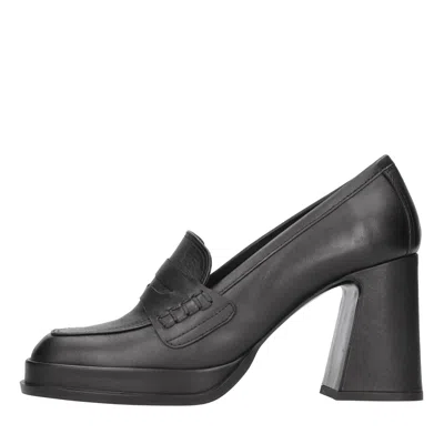 Elvio Zanon Flat Shoes Black In Nero Scuri