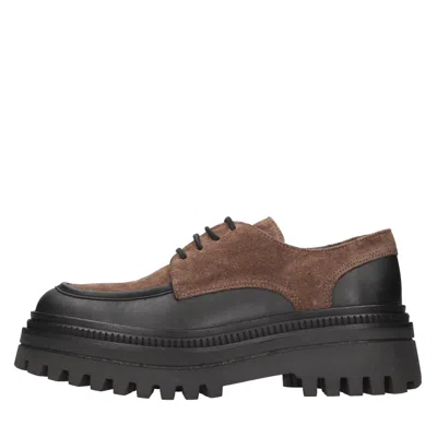 Elvio Zanon Flat Shoes Brown In Marrone Scuri