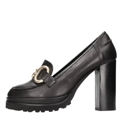 Elvio Zanon Low Shoes Black In Nero Scuri