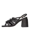Elvio Zanon Sandals Black In Nero Neri E Grigi