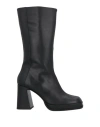 Elvio Zanon Woman Boot Black Size 8 Leather In Black