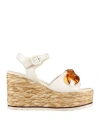 Elvio Zanon Woman Espadrilles Ivory Size 9 Leather In White