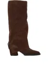 Elvio Zanon Zip-detail Boots In Brown