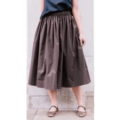 Elwin Tina Skirt In Brown By