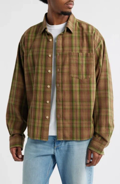 Elwood Art Department Plaid Poplin Button-up Shirt In Multi