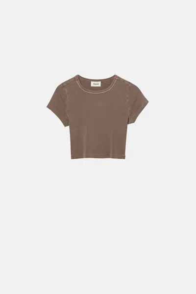 Elwood Babydoll Core Tee In Brown