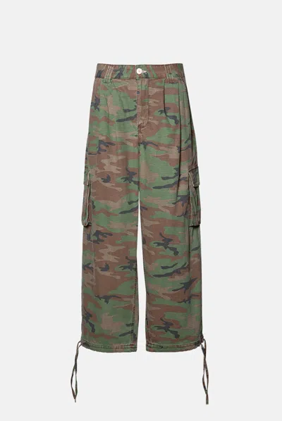 Elwood Baggy Camo Pant In Green