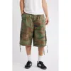 Elwood Baggy Camo Shorts In Multi