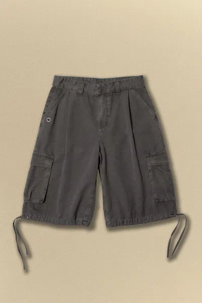 Elwood Baggy Cargo Short In Gray